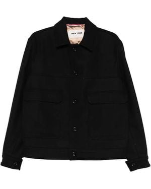 NEW YORK RESIDENT Shirtjack Met Kraag - Zwart