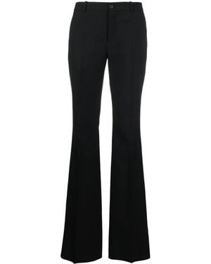 Saint Laurent High-Waist Flared Trousers - Black