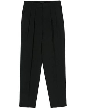 Giorgio Armani テーパードパンツ - ブラック
