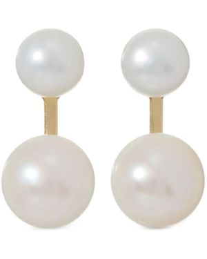 Roxanne Assoulin Freshwater Pearl Floating Earrings - White