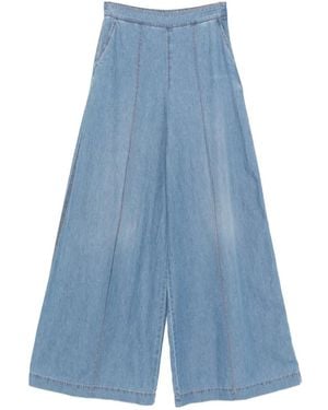 Ermanno Scervino Over Seam-Detail Jeans - Blue