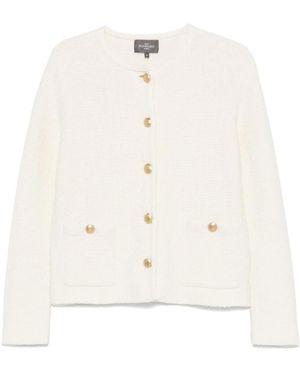 Eric Bompard Blazer En Motif En Jacquard - Blanc