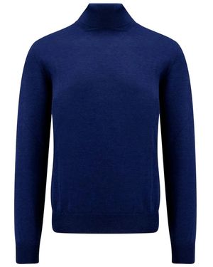 GIUUNO Turtleneck Jumper - Blue