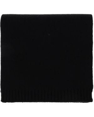 Lisa Yang Frederica Ribbed-Trim Scarf - Black