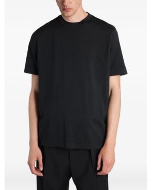 Tagliatore Crew-Neck Short-Sleeve T-Shirt - Black