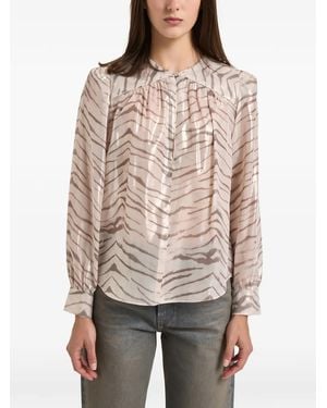 Isabel Marant Farali Silk Blouse - Brown