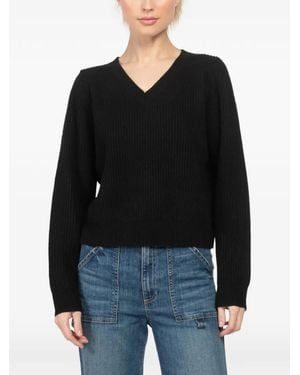 Nili Lotan Korina V-neck top - Schwarz