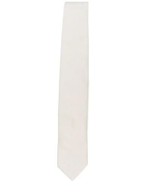 Lardini Twill Tie - White