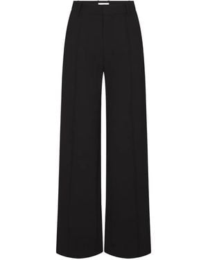 FRAME Pleated-Front Pants - Black