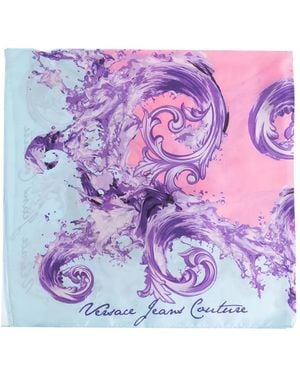 Versace Jeans Couture Print Scarf - Purple