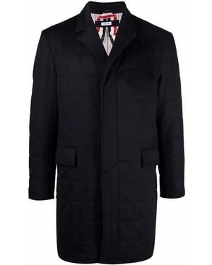 Thom Browne Padded Long-Line Jacket - Blue