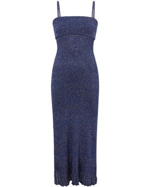 Proenza Schouler Lorenia ニットドレス - ブルー
