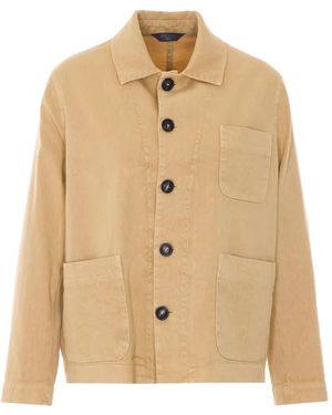 Circolo 1901 Jacke Mit Breitem Kragen - Natur