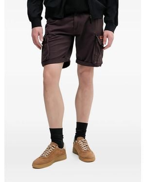 Alpha Industries フラップポケット ショートパンツ - ブラック