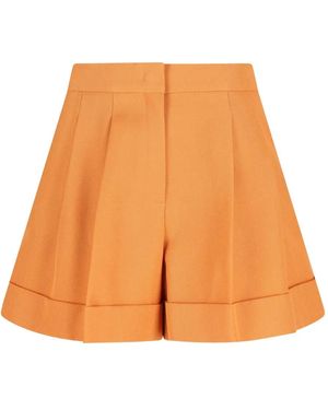 Fendi Shorts Virgin Wool - Orange