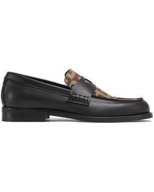Gcds Wirdo Monogram-Print Loafers - Black