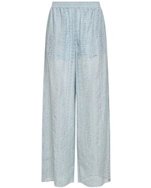 Fendi Ff Burnout Pants - Blue