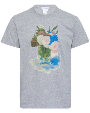 JUNTAE KIM Floral-Print T-Shirt - Grey