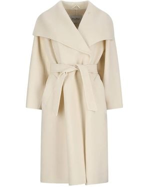 Max Mara Abrigo con cinturón - Neutro