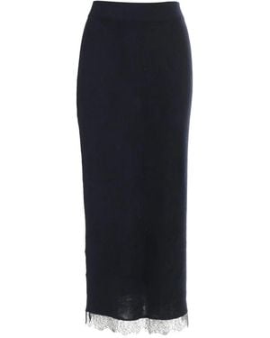 arch4 Elasticated Lace Skirt - Blue