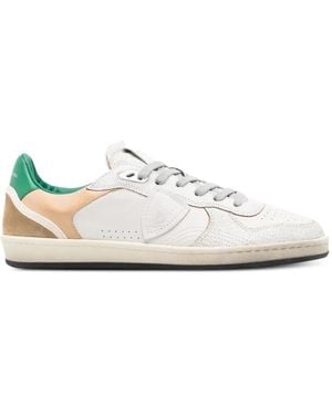 Philippe Model Perforated Leather Trainers - White