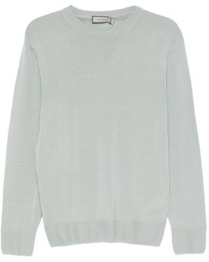Canali Pullover Mit Rundem Ausschnitt - Grau