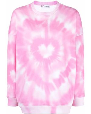 RED Valentino Sweatshirt Mit Herz - Pink