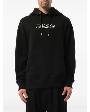 Mastermind Japan Skull-Print Drawstring Hoodie - Black