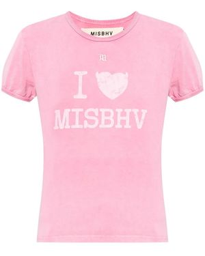 MISBHV ロゴ Tシャツ - ピンク