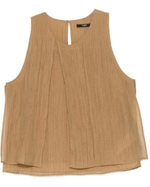 Seventy Textured Sleeveless Top - Natural