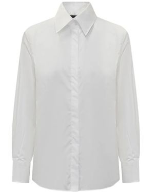 Mom's Pants Poplin Shirt - White