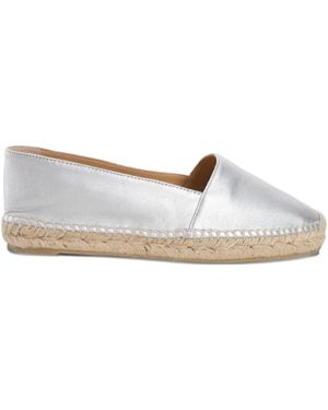 Castañer Kenda Metallic Leather Espadrilles - Brown