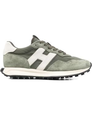 Hogan Muted Trainers With Silk - White