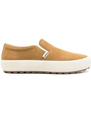 Sandro Slip-On-Sneakers Aus Wildleder - Weiß