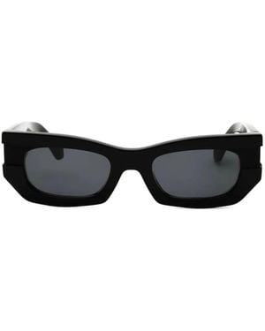 Off-White c/o Virgil Abloh Belleville Rectangle-Frame Sunglasses - Black