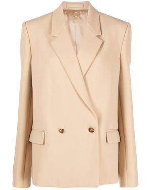 Wardrobe NYC Double-Breasted Blazer - Natural