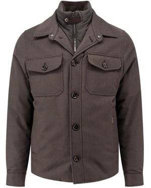 Moorer Dasson-Pum Button-Up Jacket - Grey
