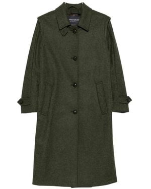 Schneiders Button-Up Wool Coat - Green