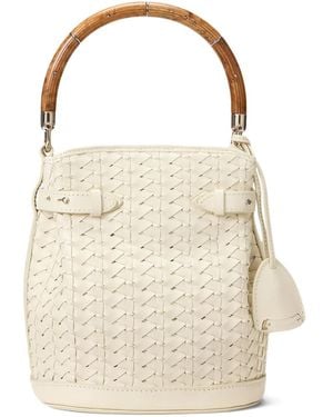 Ralph Lauren Small Ralph Braided Bucket Bag - Natural
