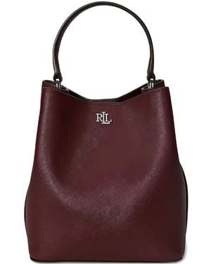 Ralph Lauren Sac Seau Reese À Plaque Logo - Purple