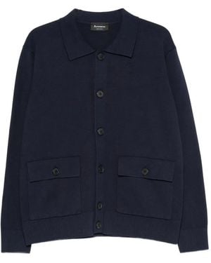 AROVESCIO Buttoned Cardigan - Blue