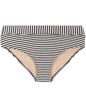 Marlies Dekkers Striped Fold-Down Style Bikini Bottoms - White