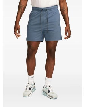 Nike Embroidered-Logo Track Shorts - Blue