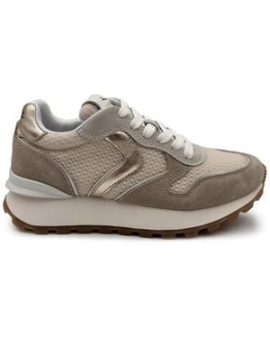 Voile Blanche Paris Sneakers Aus Wildleder - Grau