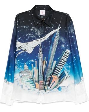 CASABLANCA Chemise Vol De Nuit - Bleu