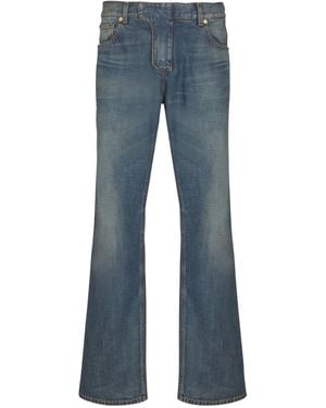 Balmain Vaqueros rectos con efecto lavado - Azul