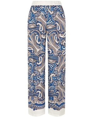 P.A.R.O.S.H. Paisley-Print Trousers - Blue