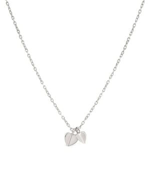 Dinny Hall Bijou Folded Heart Duo Pendant - Metallic