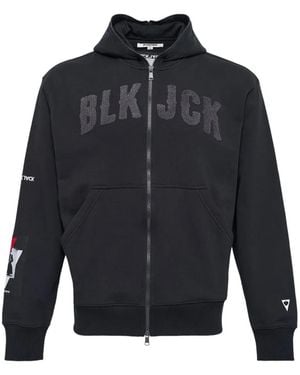 Black Jack Jewelry Ninja Long-Sleeve Hoodie - Blue