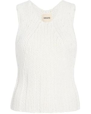 KHAITE Cassie Top - Wit